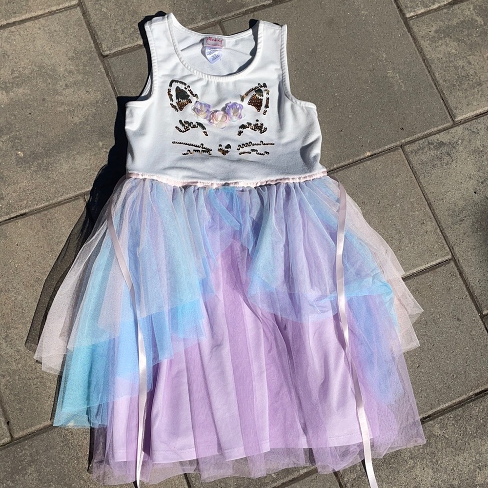 Pinky Little Girls Ruffle Dress